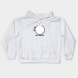 Circle-2rpi-cat-math Kids Hoodie